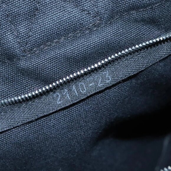 HERMES Fourre Tout PM Tote Bag Canvas Black Gray Auth 103394 - Picture 10 of 16